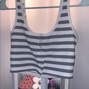 Cropped Striped Tank top